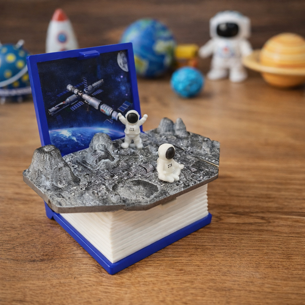 Mini Libro Sorpresa 3D – Llavero Pop-Up